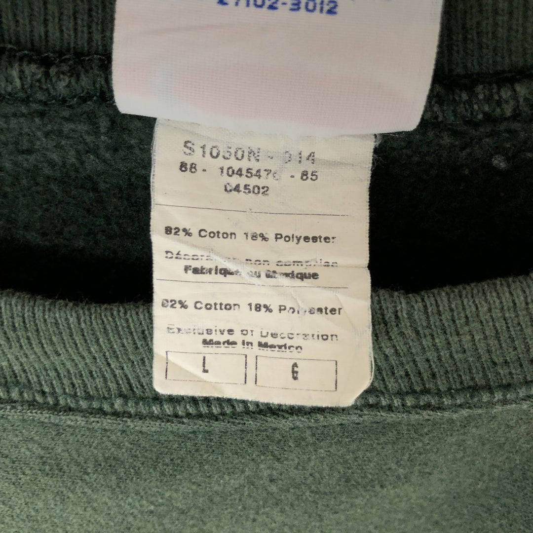 Champion REVERSE WEAVE sweatshirt (Men's size L equivalent) from the 2000s. cotton green type Vintage Second Hand