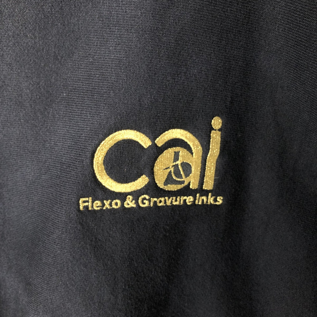2000'S Champion Premium Reverse Weave CAI Advertising Sweatshirt (Men's Size L) cotton black type Vintage Second Hand