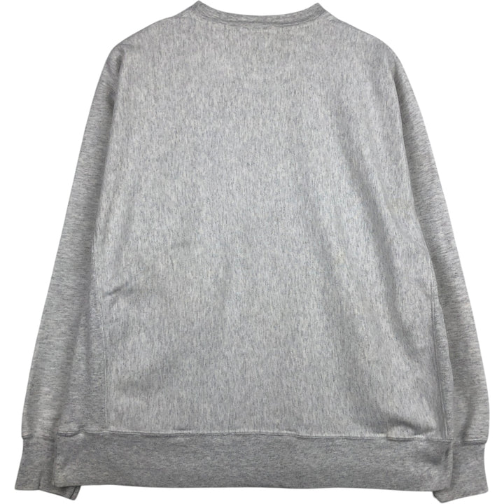 2000'S Champion Original Reverse Weave Triple Print College Sweatshirt (Men's XL equivalent) cotton gray type Vintage Second Hand