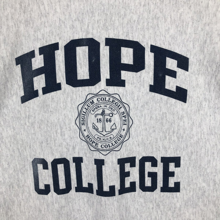 2000'S Champion Original Reverse Weave Triple Print College Sweatshirt (Men's XL equivalent) cotton gray type Vintage Second Hand
