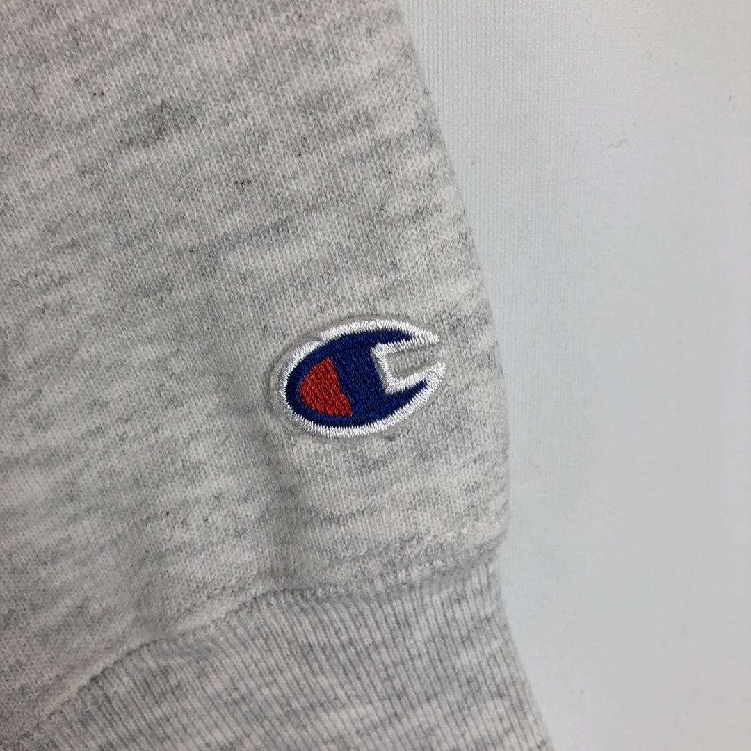 2000'S Champion Original Reverse Weave Triple Print College Sweatshirt (Men's XL equivalent) cotton gray type Vintage Second Hand