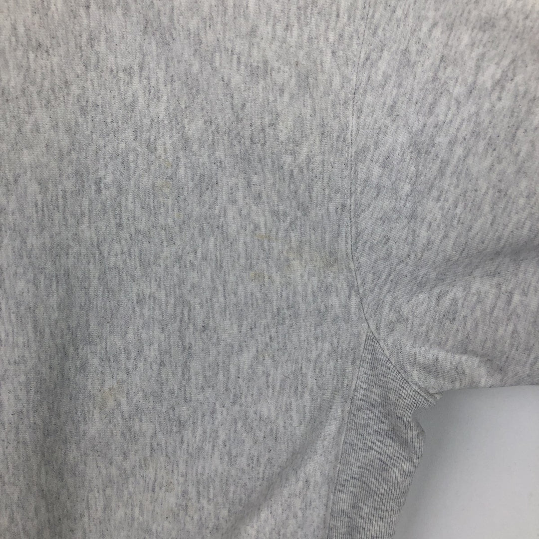 2000'S Champion Original Reverse Weave Triple Print College Sweatshirt (Men's XL equivalent) cotton gray type Vintage Second Hand
