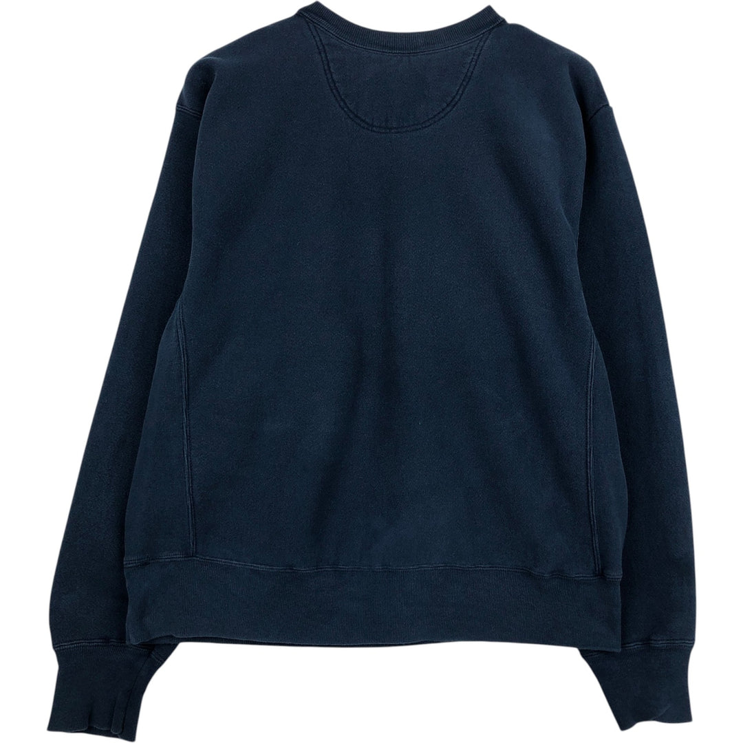 2000'S Champion Premium Reverse Weave Plain Blank Sweatshirt (Men's Size L) unclear navy blue type Vintage Second Hand