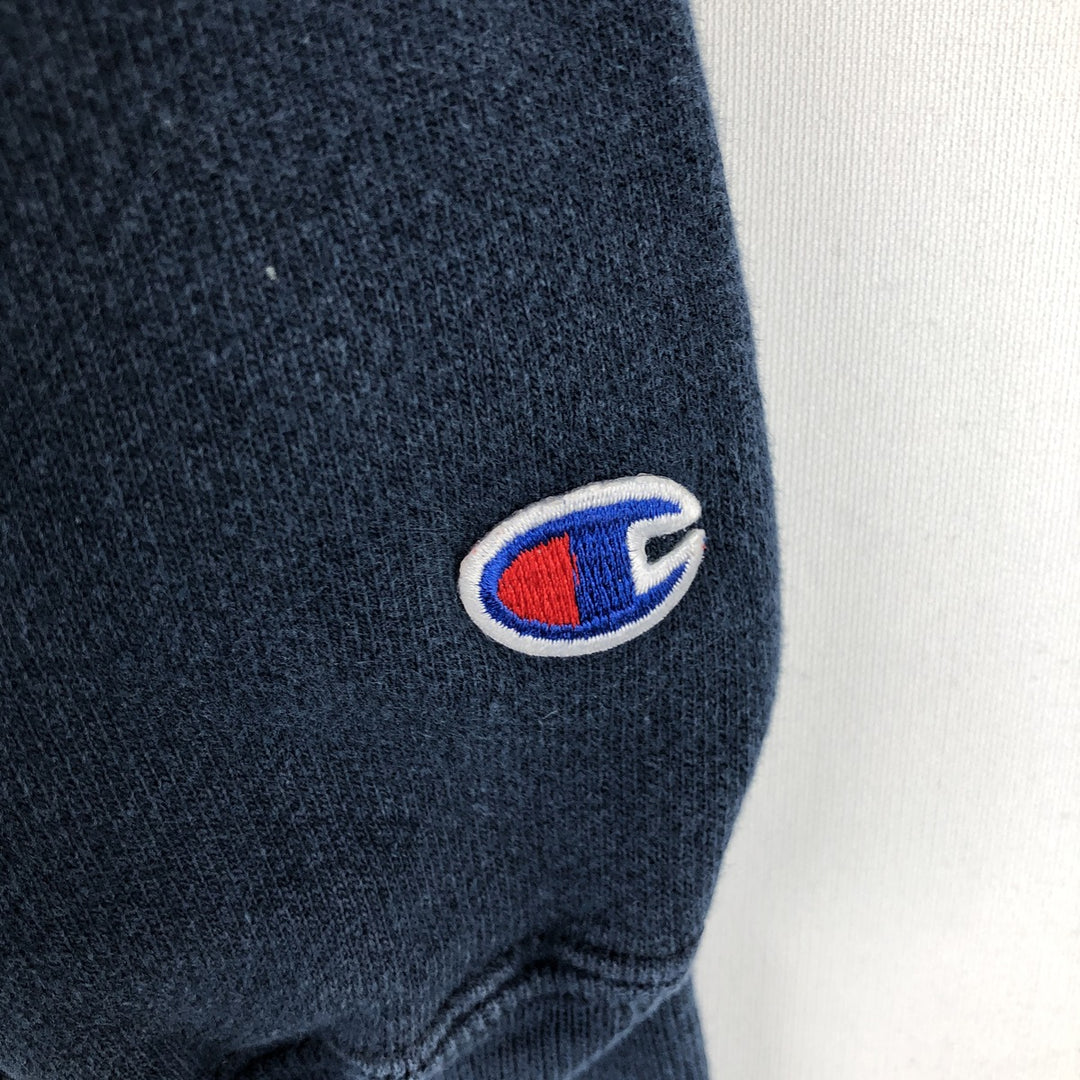 2000'S Champion Premium Reverse Weave Plain Blank Sweatshirt (Men's Size L) unclear navy blue type Vintage Second Hand