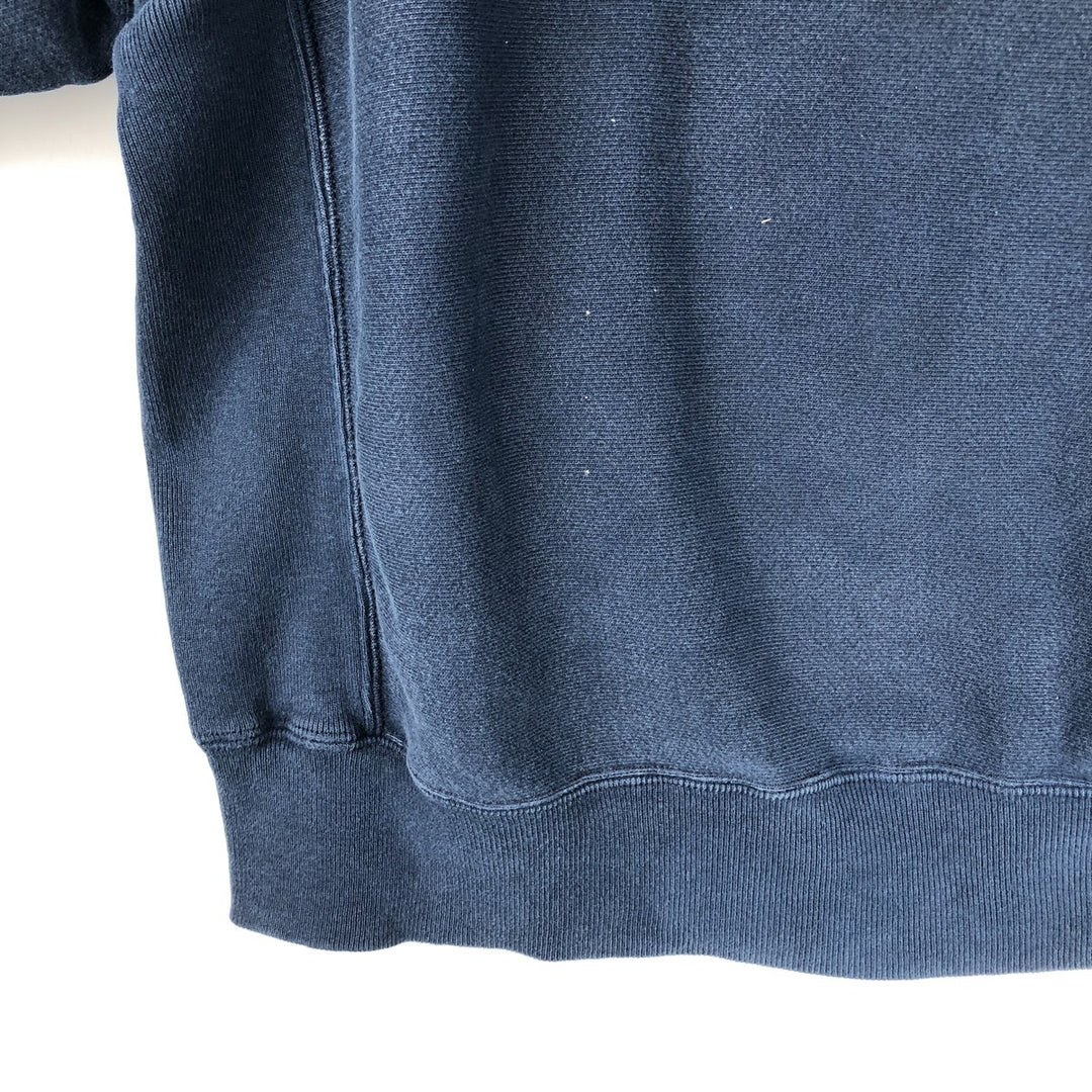 2000'S Champion Premium Reverse Weave Plain Blank Sweatshirt (Men's Size L) unclear navy blue type Vintage Second Hand