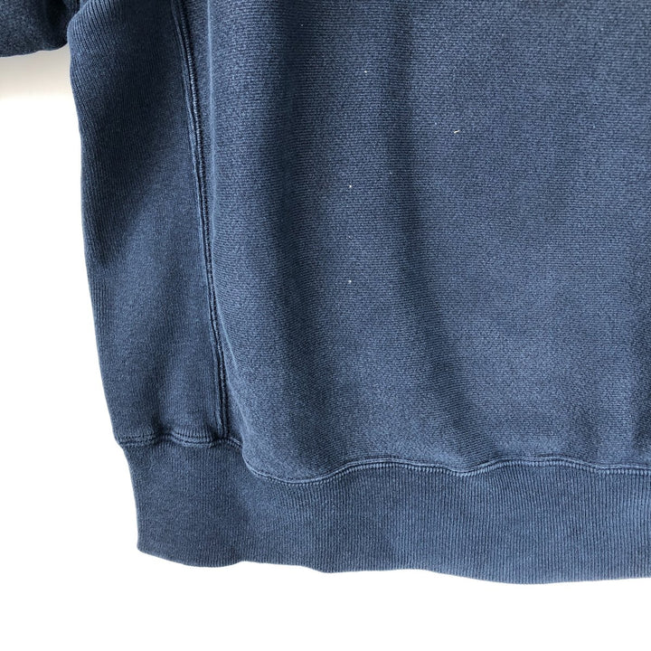 2000'S Champion Premium Reverse Weave Plain Blank Sweatshirt (Men's Size L) unclear navy blue type Vintage Second Hand
