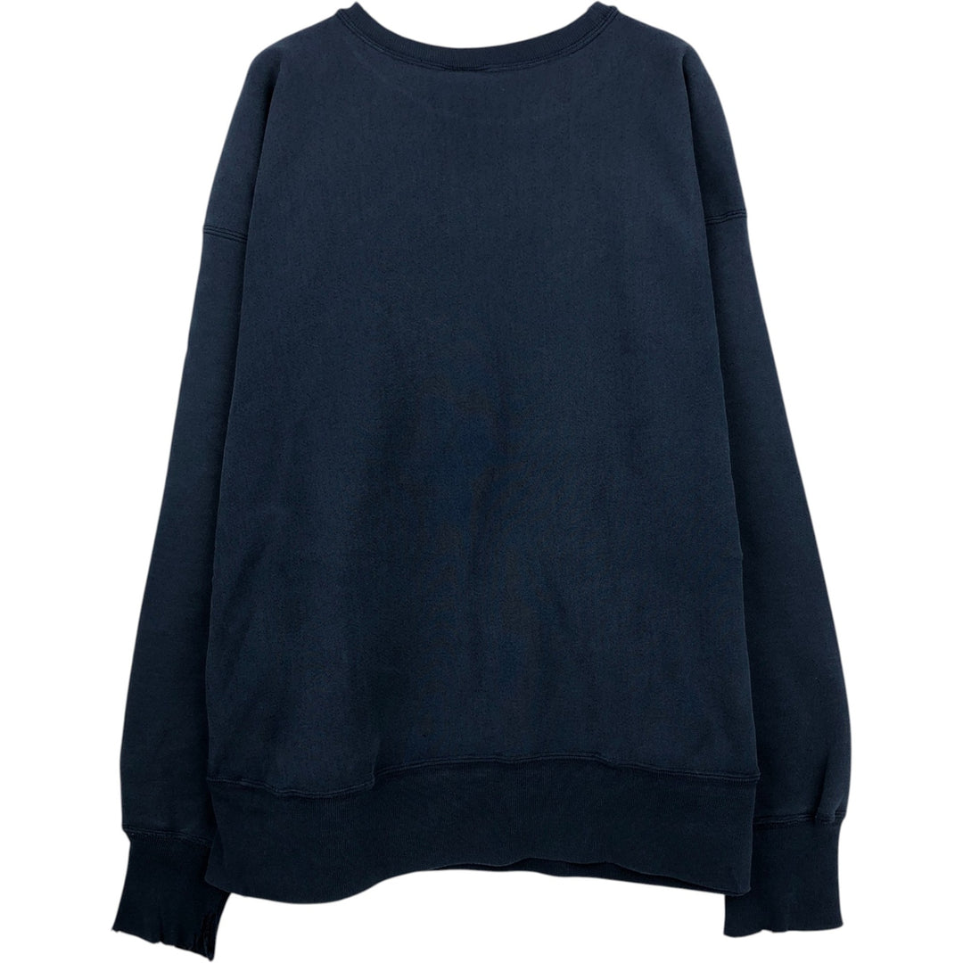 2000'S Champion Reverse Weave Print Sweatshirt, Men's XXL equivalent. cotton navy blue type Vintage Second Hand