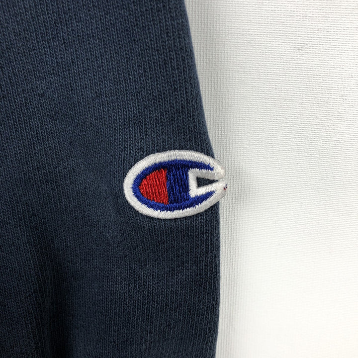 2000'S Champion Reverse Weave Print Sweatshirt, Men's XXL equivalent. cotton navy blue type Vintage Second Hand