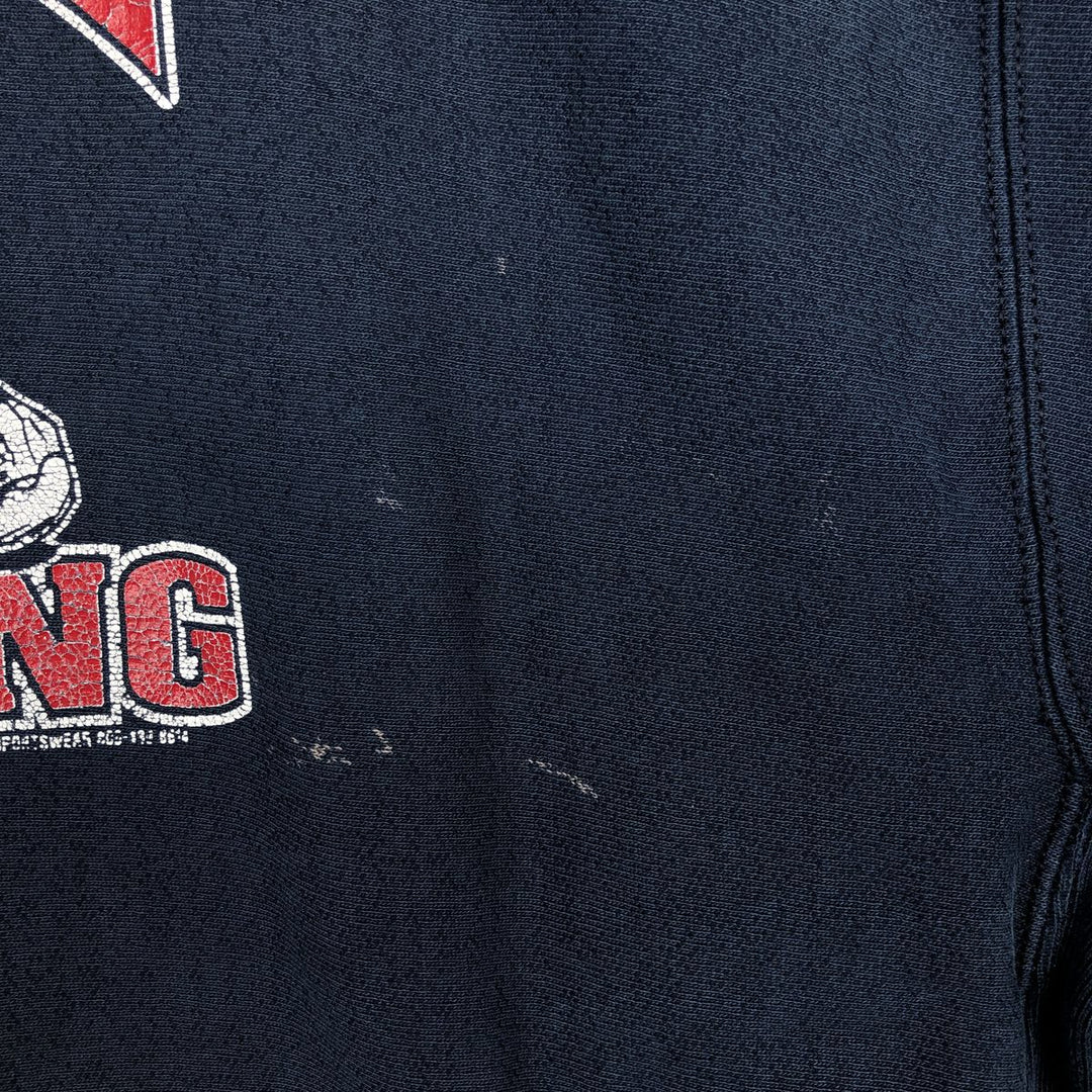 2000'S Champion Reverse Weave Print Sweatshirt, Men's XXL equivalent. cotton navy blue type Vintage Second Hand