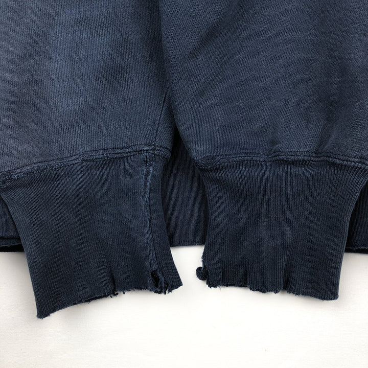 2000'S Champion Reverse Weave Print Sweatshirt, Men's XXL equivalent. cotton navy blue type Vintage Second Hand