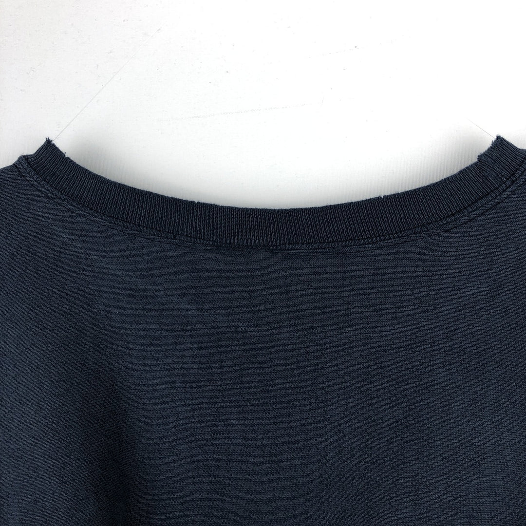 2000'S Champion Reverse Weave Print Sweatshirt, Men's XXL equivalent. cotton navy blue type Vintage Second Hand