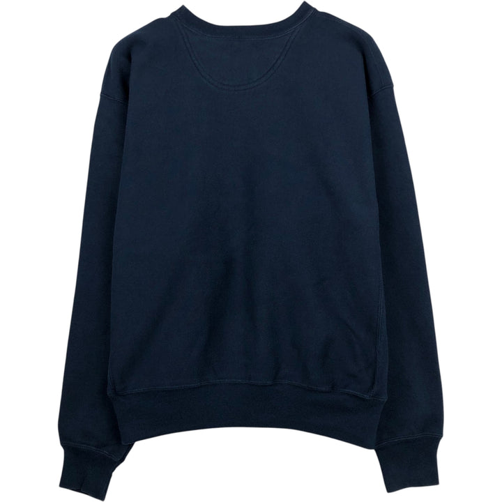 2000'S Champion Premium Reverse Weave College Sweatshirt, Men's Size L cotton navy blue type Vintage Second Hand