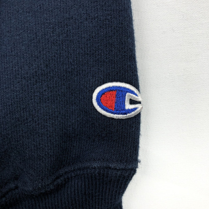 2000'S Champion Premium Reverse Weave College Sweatshirt, Men's Size L cotton navy blue type Vintage Second Hand