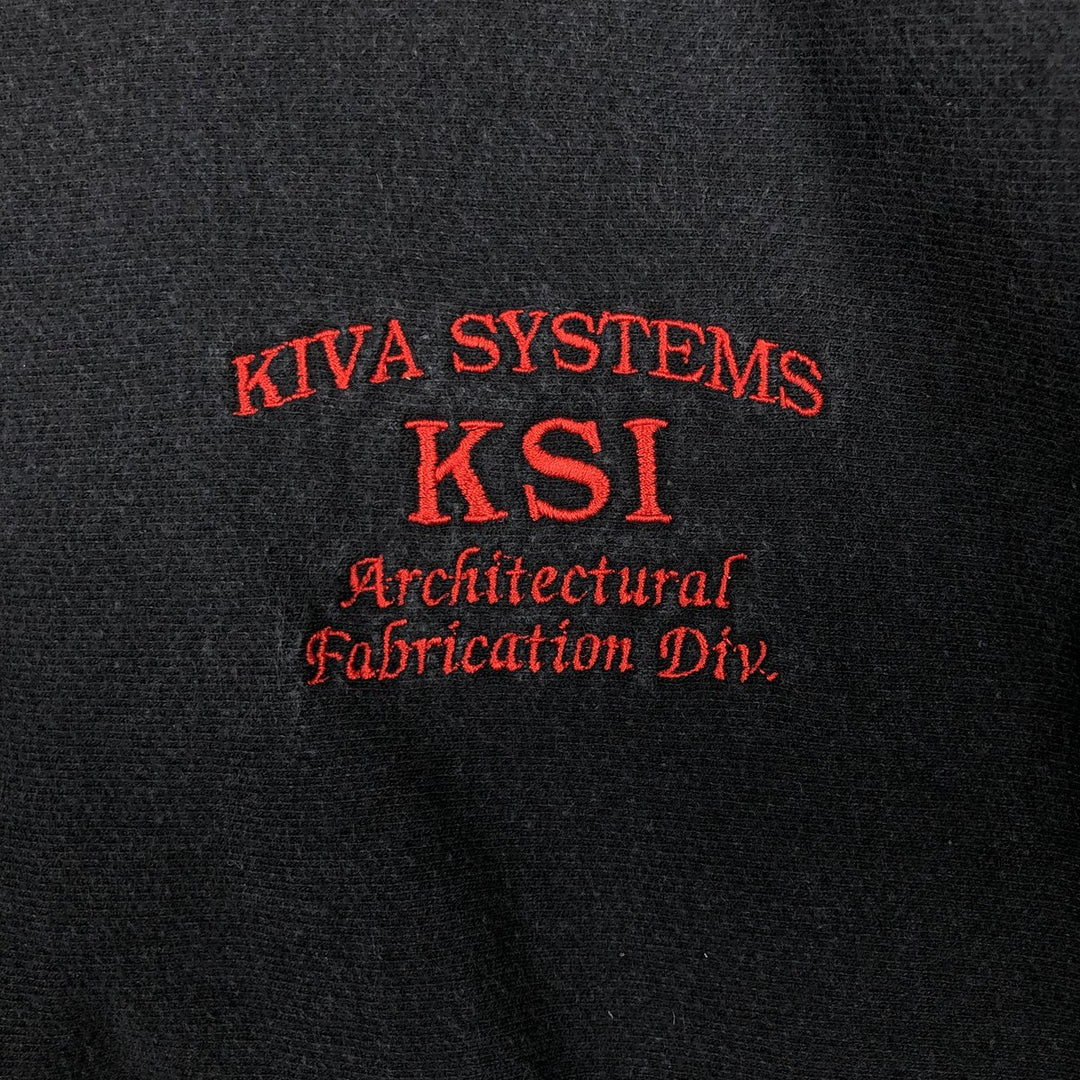 00'S Champion Premium Reverse Weave Advertising Sweatshirt Trainer Men's XL cotton black type Vintage Second Hand