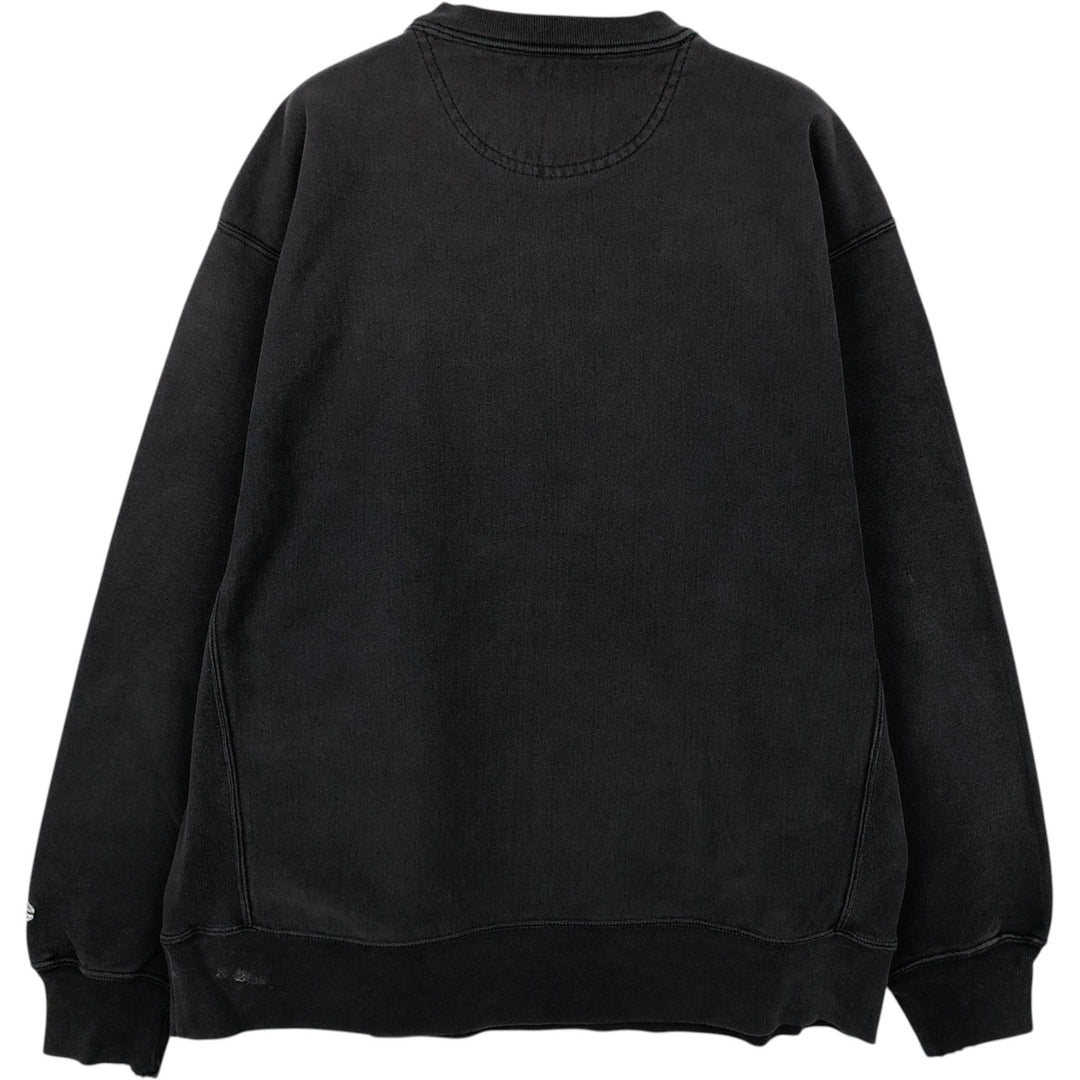 00'S Champion Original Reverse Weave College Sweatshirt Trainer Men's L size cotton navy blue type Vintage Second Hand
