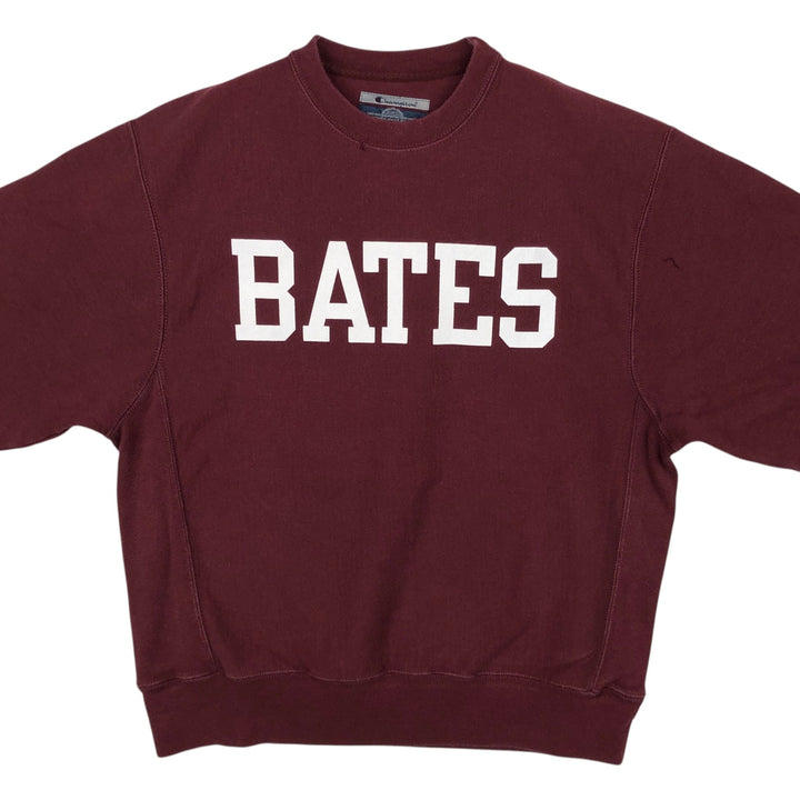 00'S Champion Original Reverse Weave College Sweatshirt Trainer Men's M size cotton Red type red-purple Vintage Second Hand