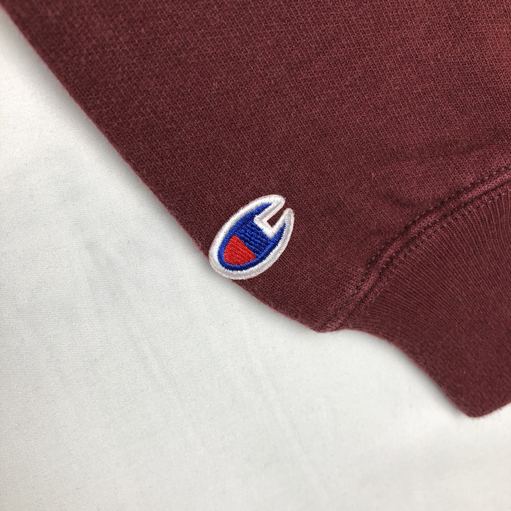 00'S Champion Original Reverse Weave College Sweatshirt Trainer Men's M size cotton Red type red-purple Vintage Second Hand