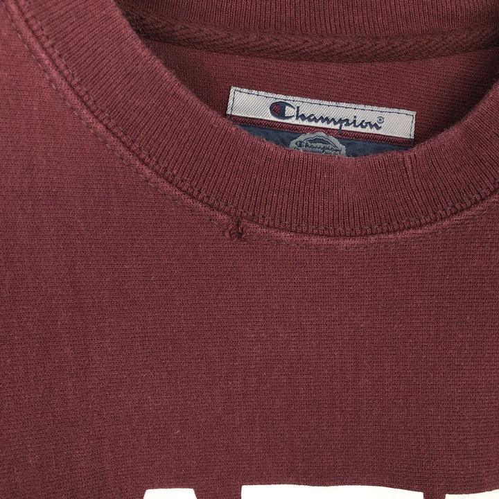 00'S Champion Original Reverse Weave College Sweatshirt Trainer Men's M size cotton Red type red-purple Vintage Second Hand
