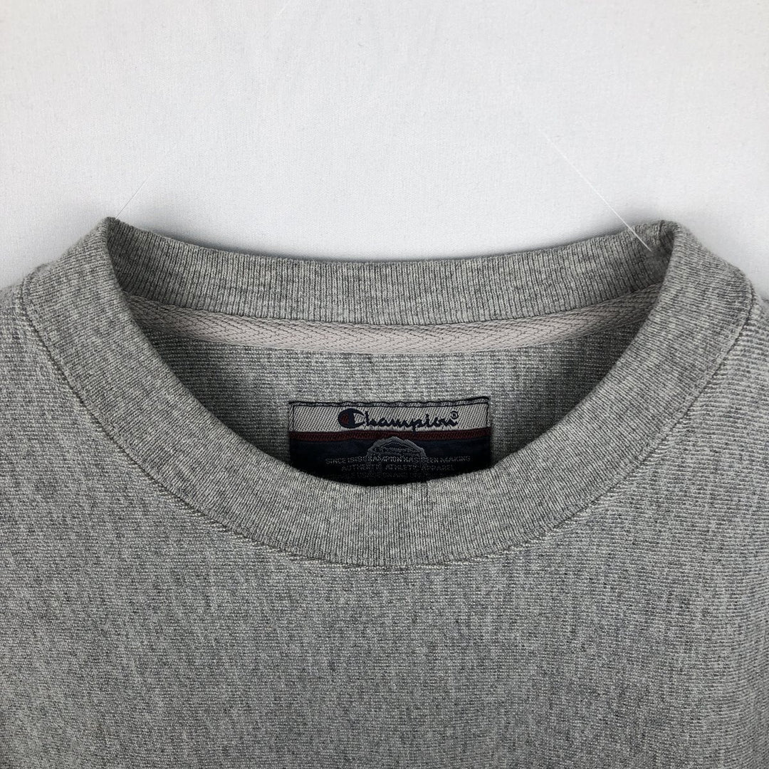 2000'S Champion Original Reverse Weave Advertising Sweatshirt, Men's Size L cotton gray type Vintage Second Hand