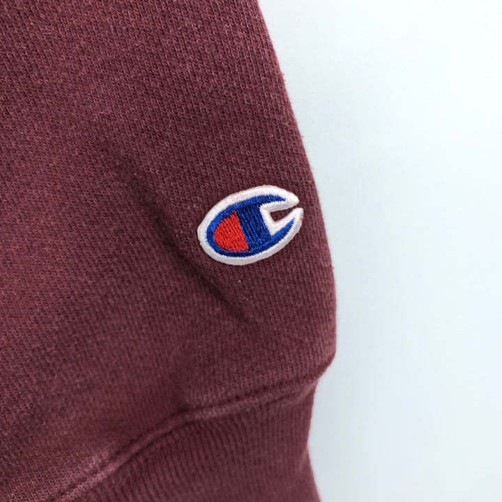 2000'S Champion Premium Reverse Weave Plain Blank Sweatshirt (Men's XXL equivalent) cotton Red type red-purple Vintage Second Hand