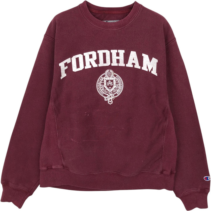 2000'S Champion Original Reverse Weave College Sweatshirt, Men's Size Small cotton Red type red-purple Vintage Second Hand