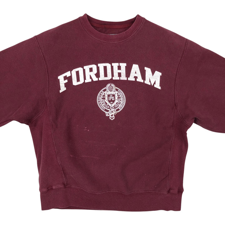 2000'S Champion Original Reverse Weave College Sweatshirt, Men's Size Small cotton Red type red-purple Vintage Second Hand