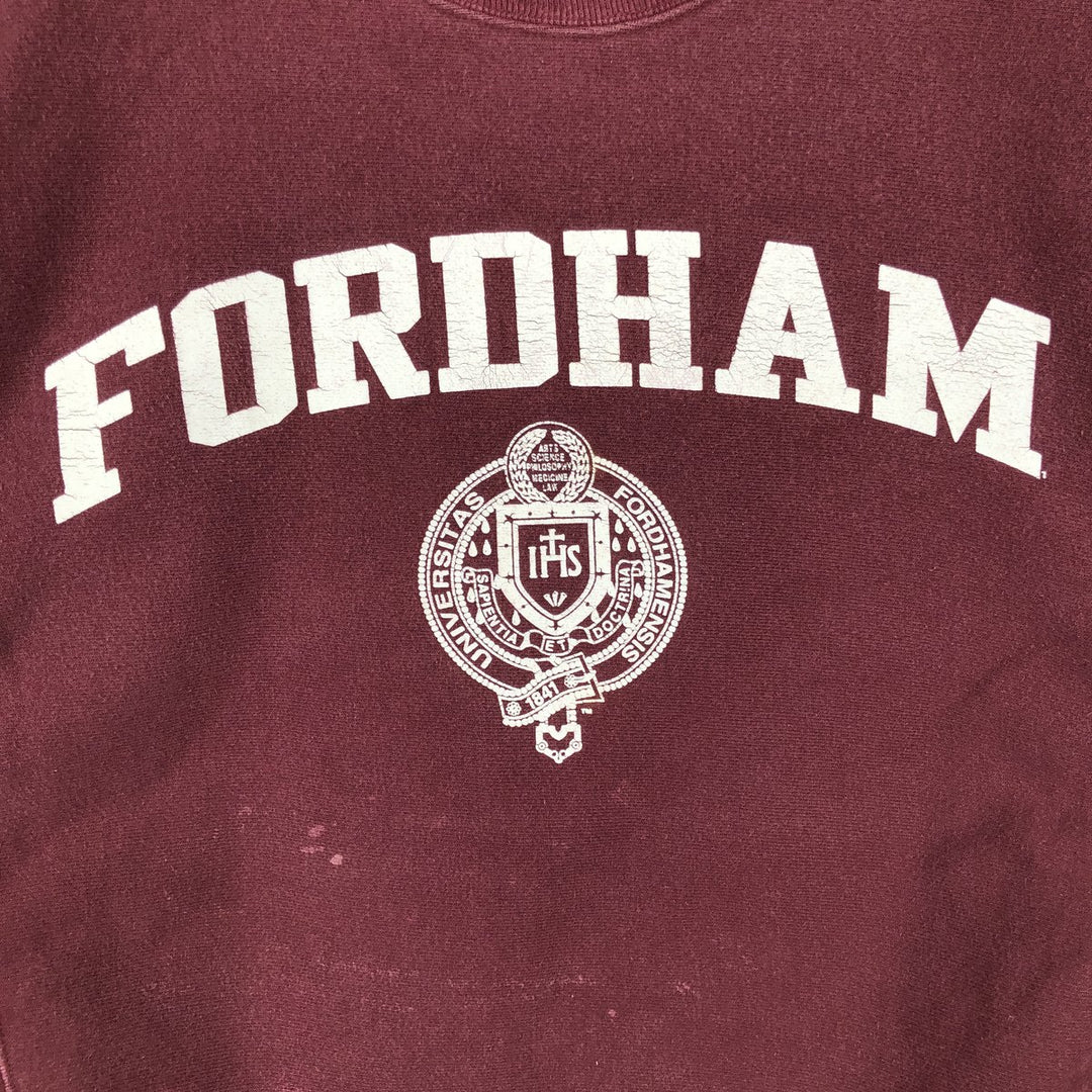 2000'S Champion Original Reverse Weave College Sweatshirt, Men's Size Small cotton Red type red-purple Vintage Second Hand