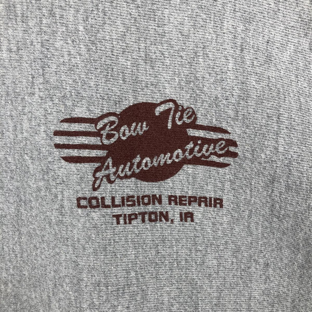 2000'S Champion Premium Reverse Weave Printed Sweatshirt, Men's Size Medium cotton gray type Vintage Second Hand