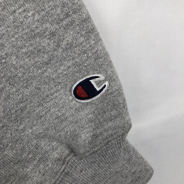 2000'S Champion Premium Reverse Weave Printed Sweatshirt, Men's Size Medium cotton gray type Vintage Second Hand