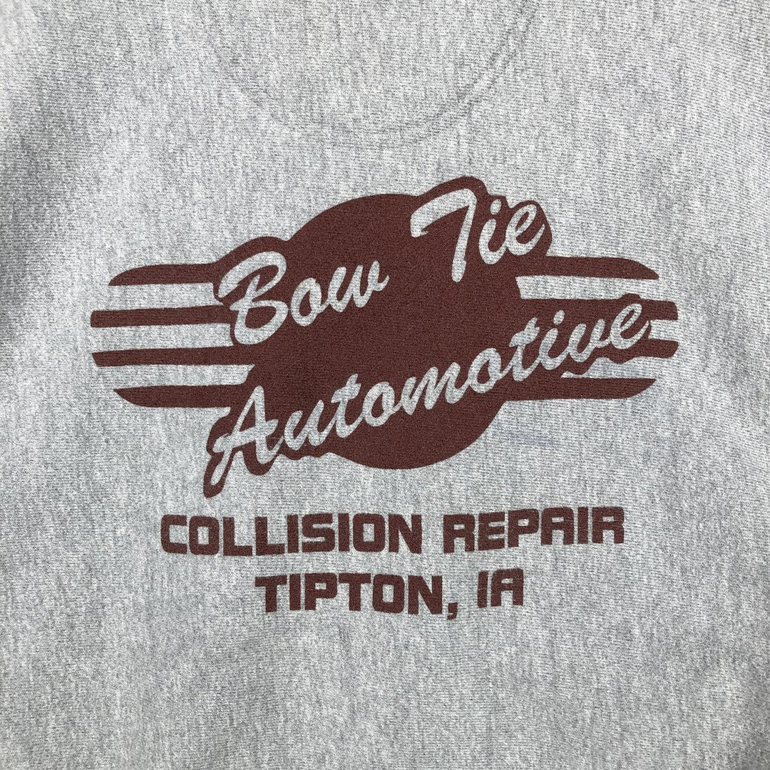 2000'S Champion Premium Reverse Weave Printed Sweatshirt, Men's Size Medium cotton gray type Vintage Second Hand