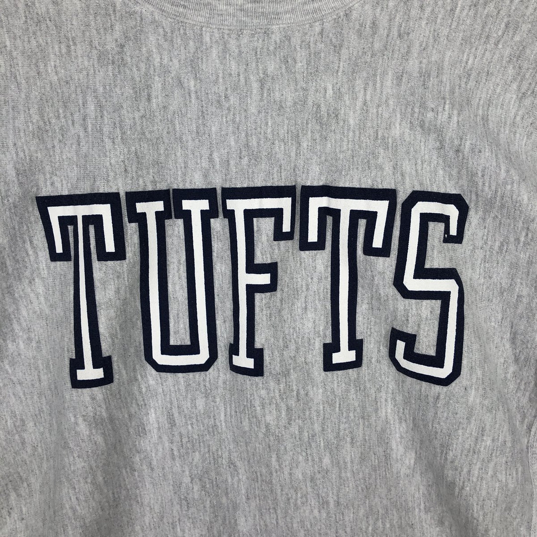 90'S Champion Reverse Weave Embroidered Tag College Sweatshirt, Men's XL (approx.), Vintage cotton gray type Vintage Second Hand