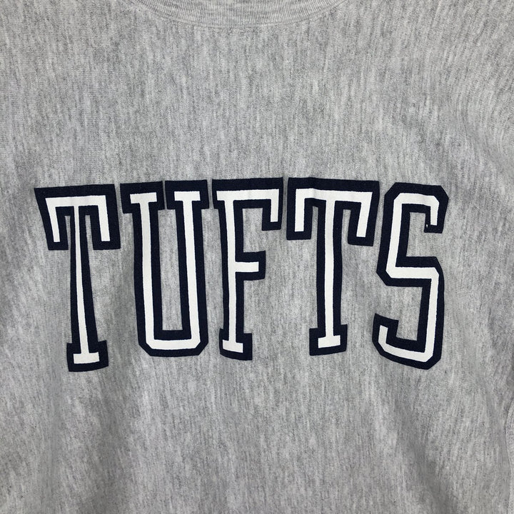 90'S Champion Reverse Weave Embroidered Tag College Sweatshirt, Men's XL (approx.), Vintage cotton gray type Vintage Second Hand