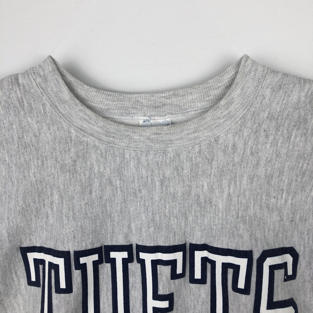 90'S Champion Reverse Weave Embroidered Tag College Sweatshirt, Men's XL (approx.), Vintage cotton gray type Vintage Second Hand