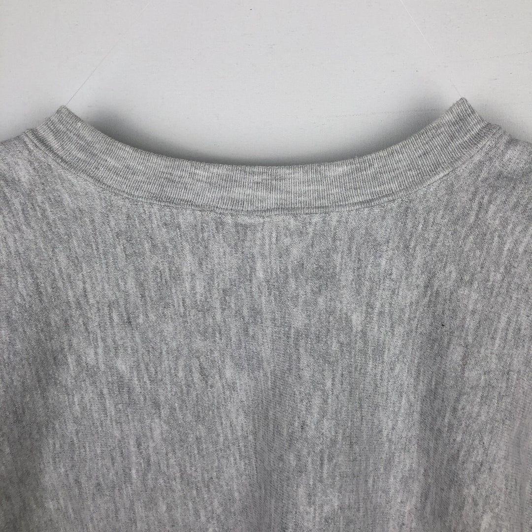 90'S Champion Reverse Weave Embroidered Tag College Sweatshirt, Men's XL (approx.), Vintage cotton gray type Vintage Second Hand