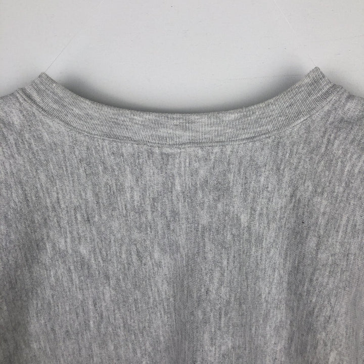 90'S Champion Reverse Weave Embroidered Tag College Sweatshirt, Men's XL (approx.), Vintage cotton gray type Vintage Second Hand