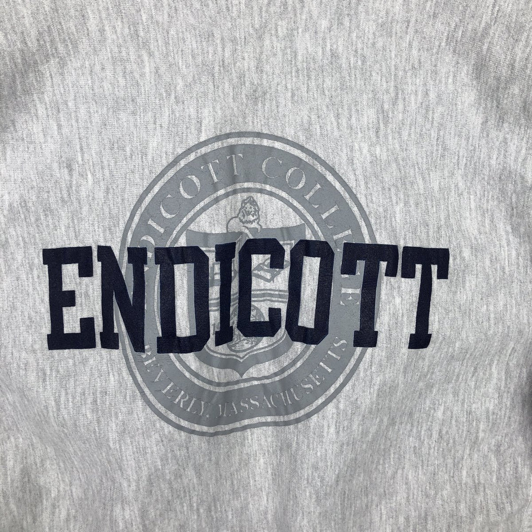 90'S Champion Reverse Weave Embroidered Tag College Sweatshirt, Men's XXL (approx.), Vintage cotton gray type Vintage Second Hand