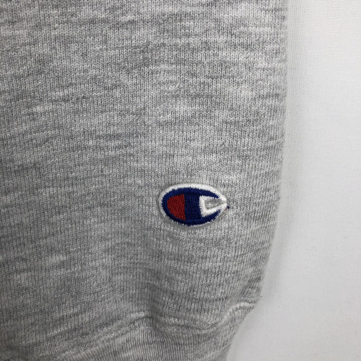 90'S Champion Reverse Weave Embroidered Tag College Sweatshirt, Men's XXL (approx.), Vintage cotton gray type Vintage Second Hand