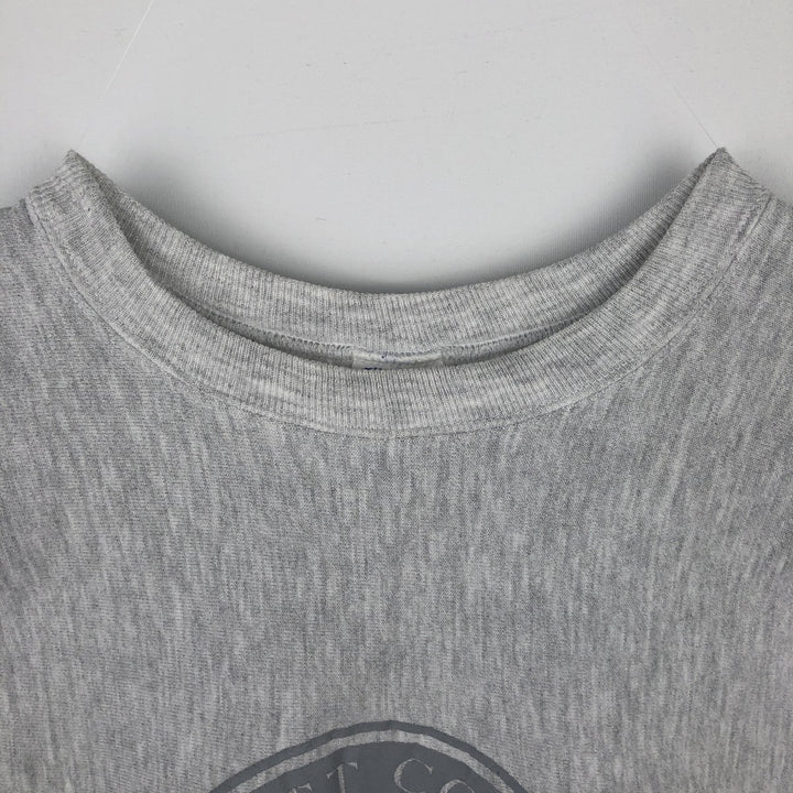 90'S Champion Reverse Weave Embroidered Tag College Sweatshirt, Men's XXL (approx.), Vintage cotton gray type Vintage Second Hand