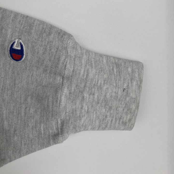 90'S Champion Reverse Weave Embroidered Tag College Sweatshirt, Men's XXL (approx.), Vintage cotton gray type Vintage Second Hand