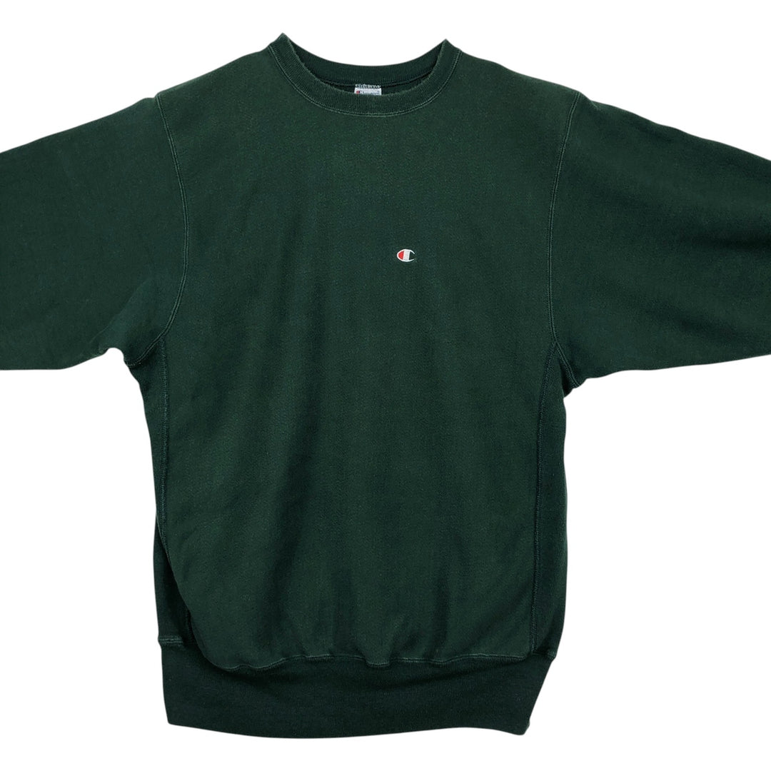 90'S Champion Reverse Weave One-Point Logo Sweatshirt, Men's XXL Equivalent, Vintage cotton green type Vintage Second Hand