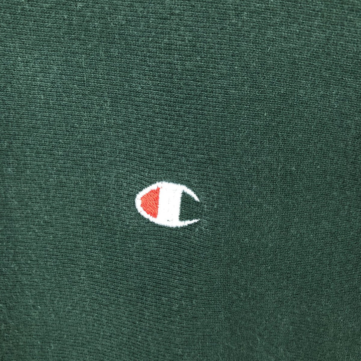 90'S Champion Reverse Weave One-Point Logo Sweatshirt, Men's XXL Equivalent, Vintage cotton green type Vintage Second Hand