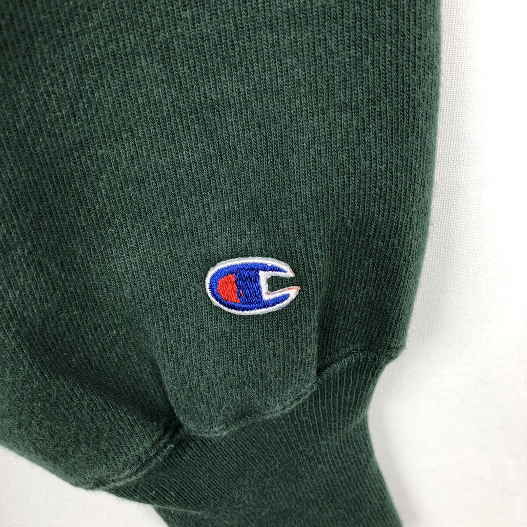 90'S Champion Reverse Weave One-Point Logo Sweatshirt, Men's XXL Equivalent, Vintage cotton green type Vintage Second Hand