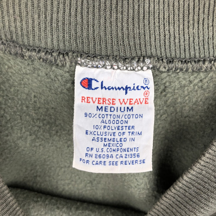 Champion Reverse Weave Embroidered Tag One-Point Logo Sweatshirt, Men's Size M (Equivalent), Vintage cotton Khaki type Vintage Second Hand