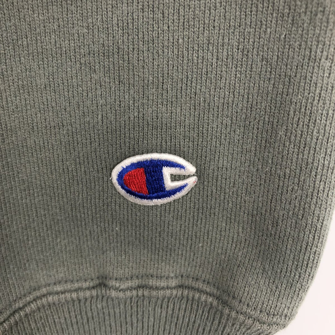 Champion Reverse Weave Embroidered Tag One-Point Logo Sweatshirt, Men's Size M (Equivalent), Vintage cotton Khaki type Vintage Second Hand