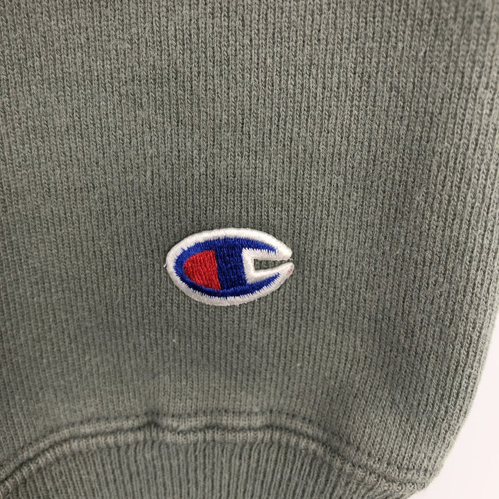 Champion Reverse Weave Embroidered Tag One-Point Logo Sweatshirt, Men's Size M (Equivalent), Vintage cotton Khaki type Vintage Second Hand