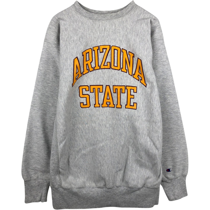 90'S Champion Reverse Weave Embroidered Tag College Sweatshirt Trainer Made in USA Men's XXL Vintage cotton gray type Vintage Second Hand