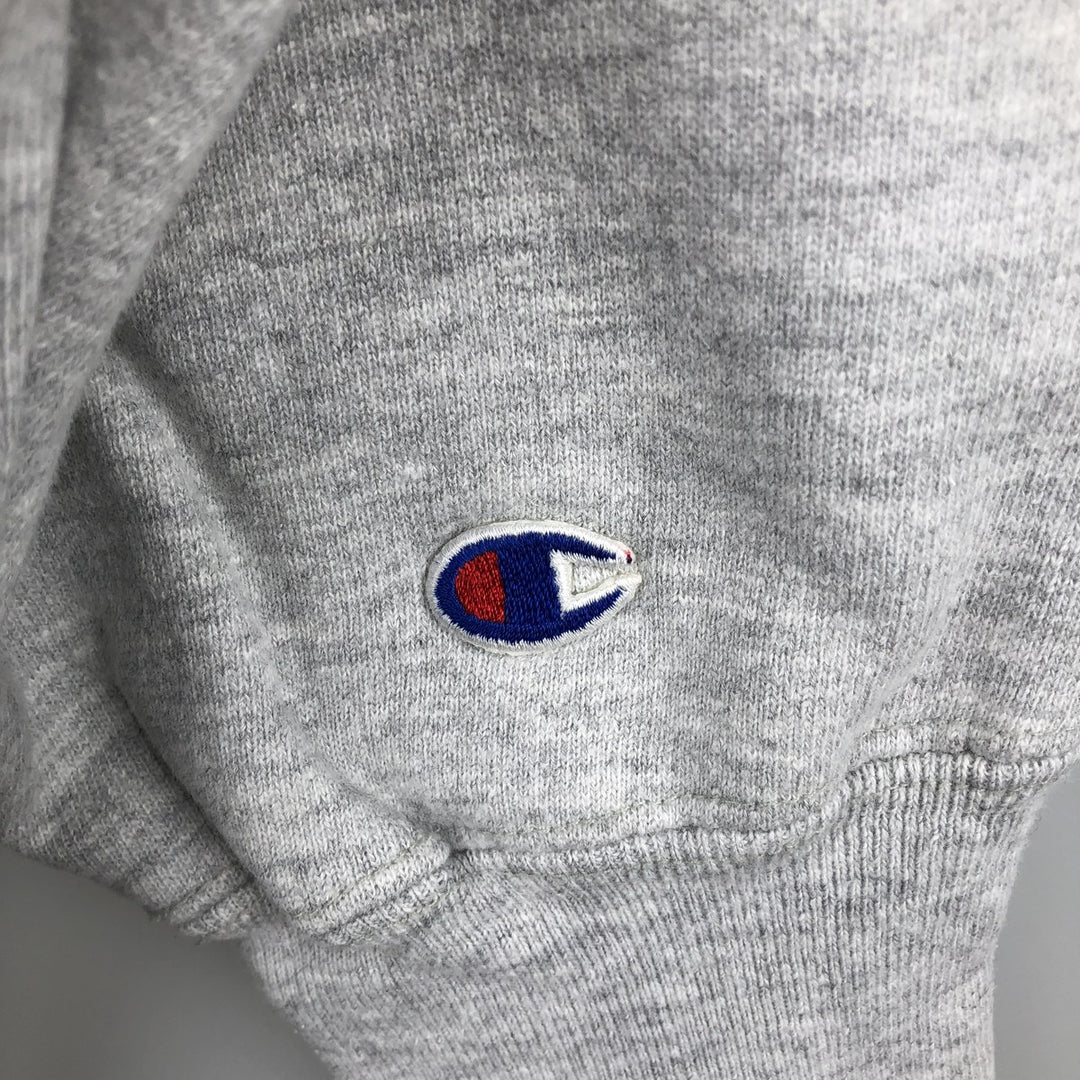 90'S Champion Reverse Weave Embroidered Tag College Sweatshirt Trainer Made in USA Men's XXL Vintage cotton gray type Vintage Second Hand