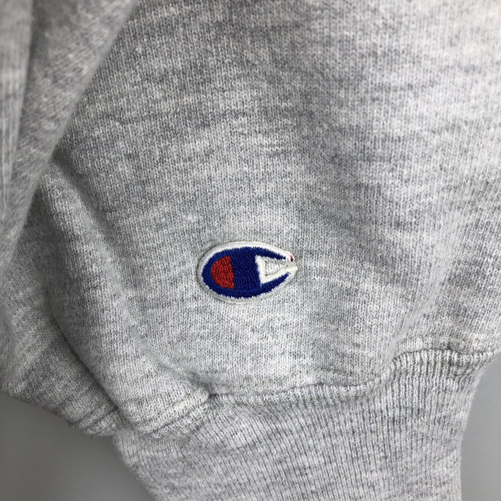90'S Champion Reverse Weave Embroidered Tag College Sweatshirt Trainer Made in USA Men's XXL Vintage cotton gray type Vintage Second Hand