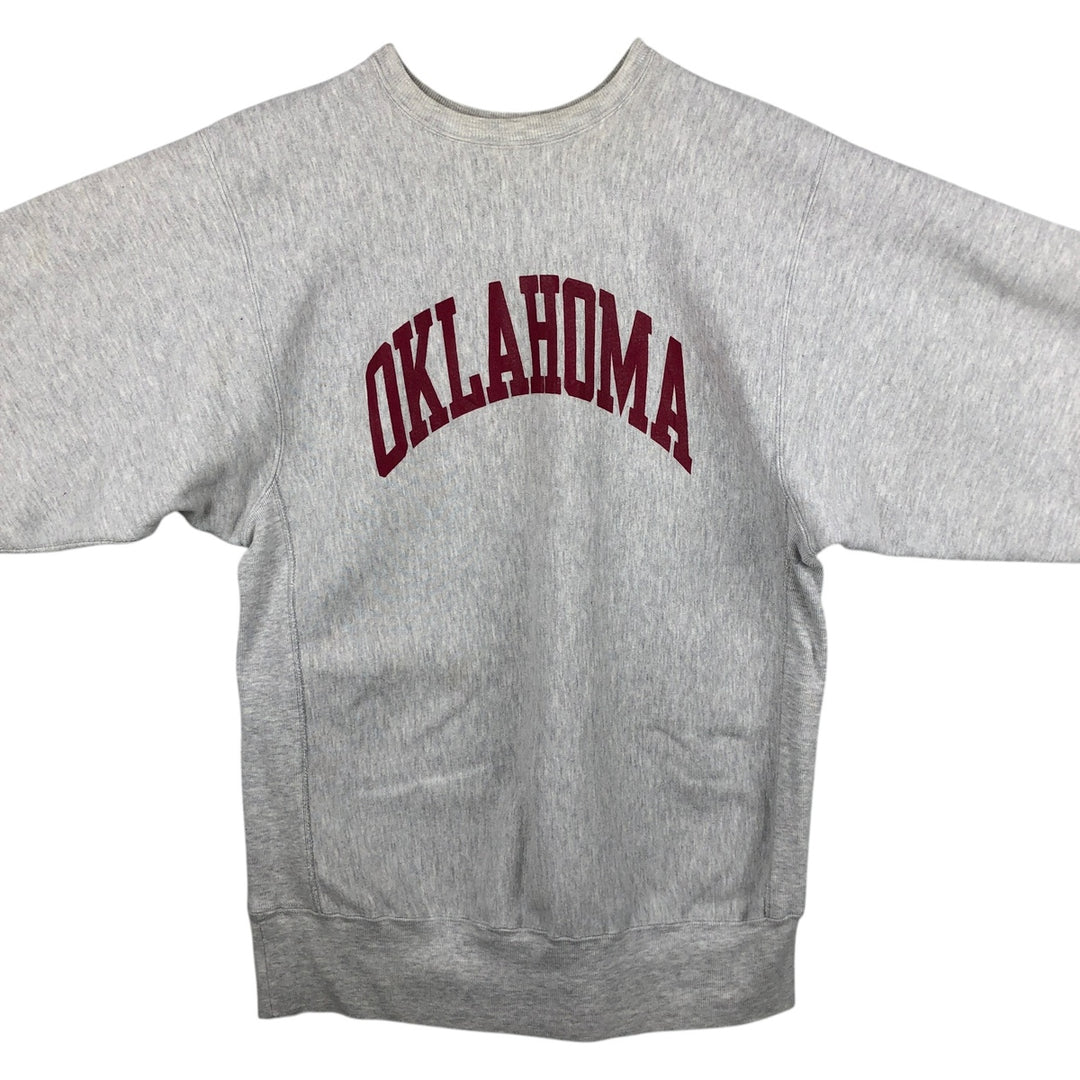 90'S Champion Reverse Weave Embroidered Tag College Sweatshirt Trainer Made in USA Men's XXL Vintage cotton gray type Vintage Second Hand