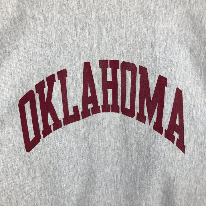 90'S Champion Reverse Weave Embroidered Tag College Sweatshirt Trainer Made in USA Men's XXL Vintage cotton gray type Vintage Second Hand